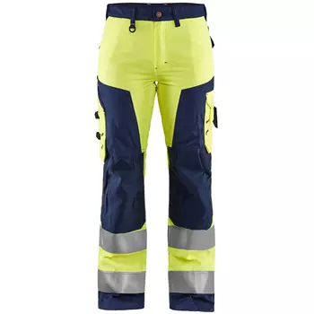 Blåkläder women's work trousers, Hi-vis Yellow/Marine