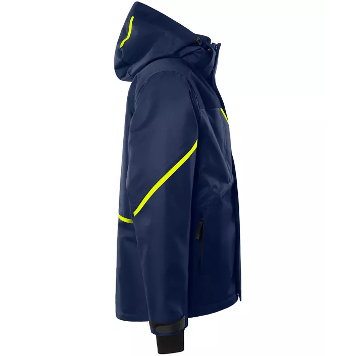 Fristads Airtech® winter jacket 4058, Marine/Hi-Vis yellow, large image number 3