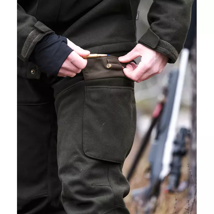 Pinewood Furudal Hunters bukser med uld, Moss green, large image number 5