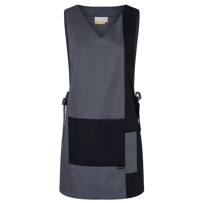 Karlowsky Marilies sandwich apron with pockets, Grey/Black, large image number 0