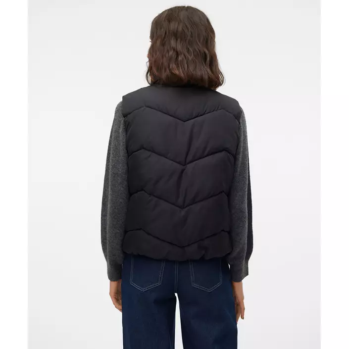 Vero Moda VMLIGAEVA vatteret vest, Black, large image number 2