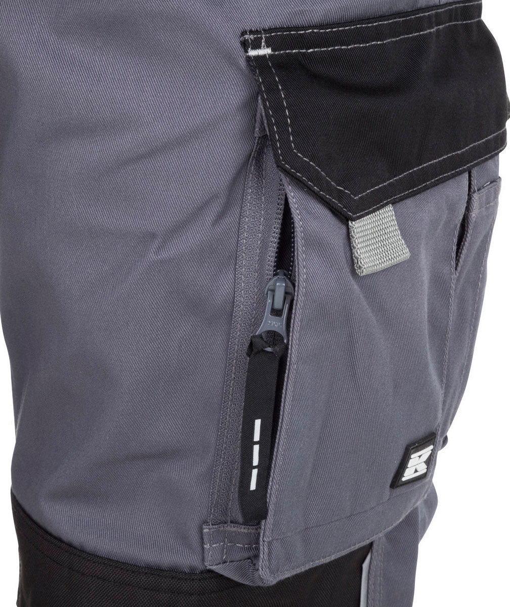 Kramp Original h&aring;ndv&aelig;rkerbukser, Gr&aring;/Sort, large image number 4