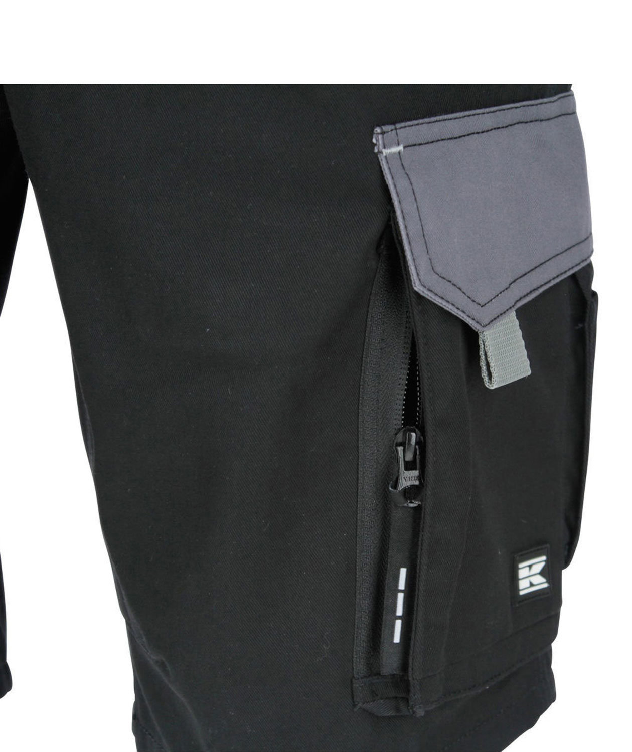 Kramp Original shorts, Svart/Gr&aring;, large image number 2