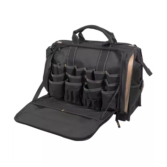 CLC Work Gear 1539 large tool bag, Black/Brown, Black/Brown, large image number 1