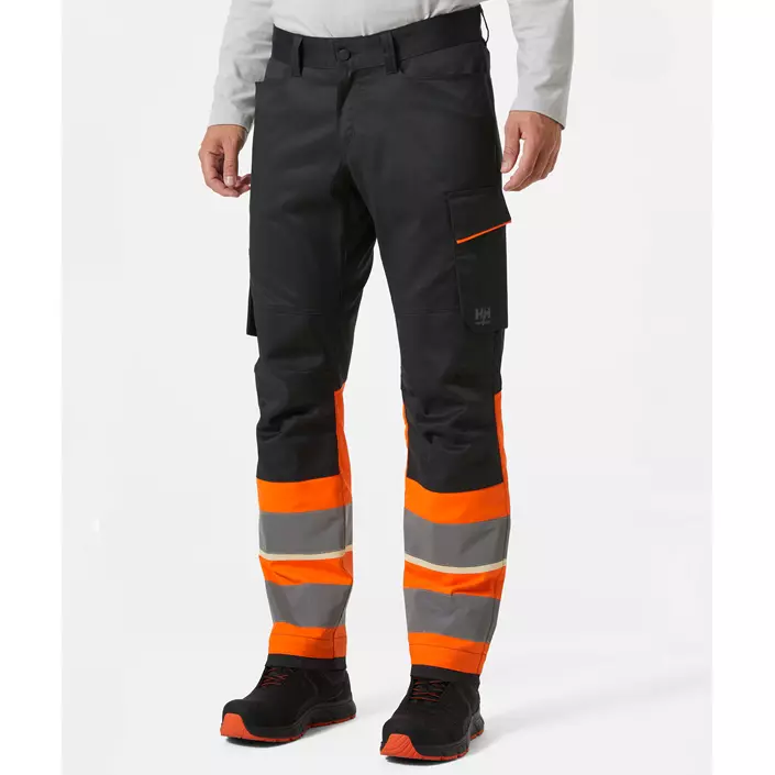 Helly Hansen UC-ME arbetsbyxa, Varsel Orange/Ebony, large image number 1