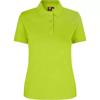 ID Damen Poloshirt mit Stretch, Lime Grün
