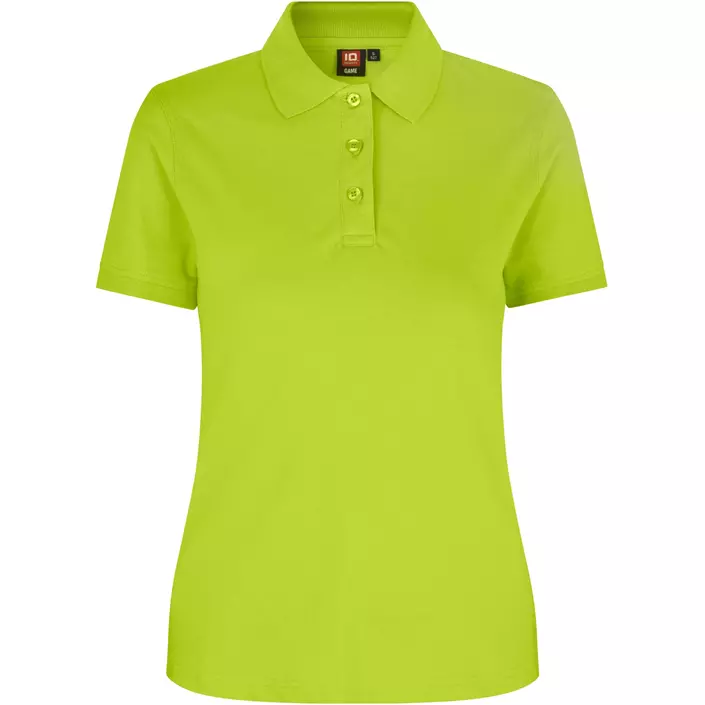 ID women's Pique Polo T-shirt with stretch, Lime Green, large image number 0