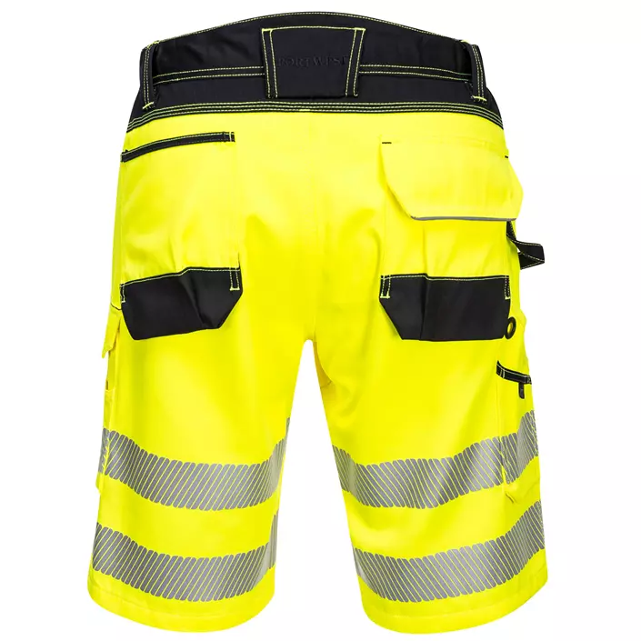 Portwest PW3 work shorts, Hi-vis Yellow/Black, large image number 1