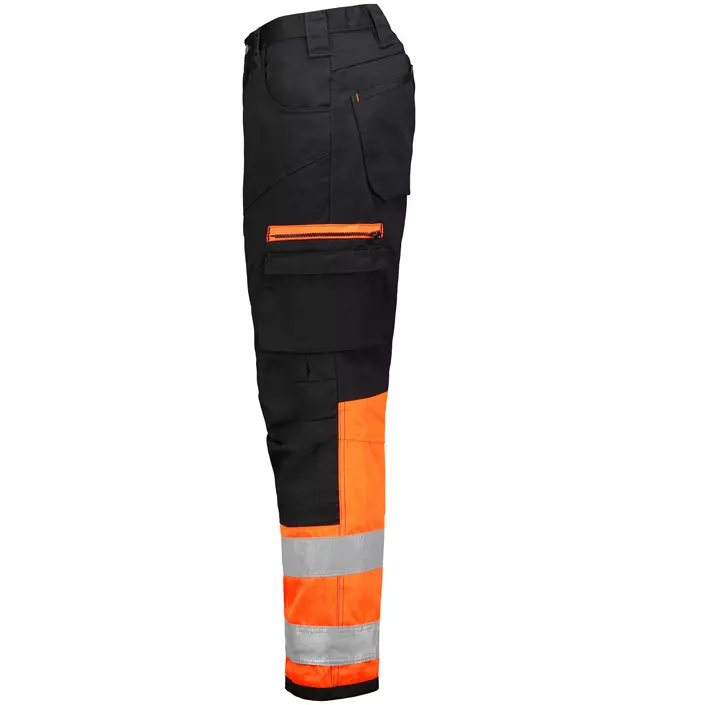 Vidar V5005 arbejdsbukser, Sort/Hi-vis Orange, large image number 3