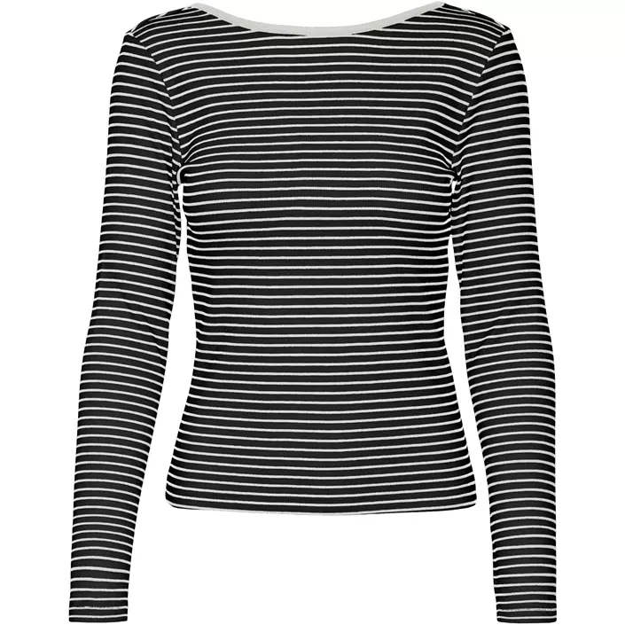 Vero Moda VMCHLOE 2-way damebluse, Black/Snow White, large image number 0