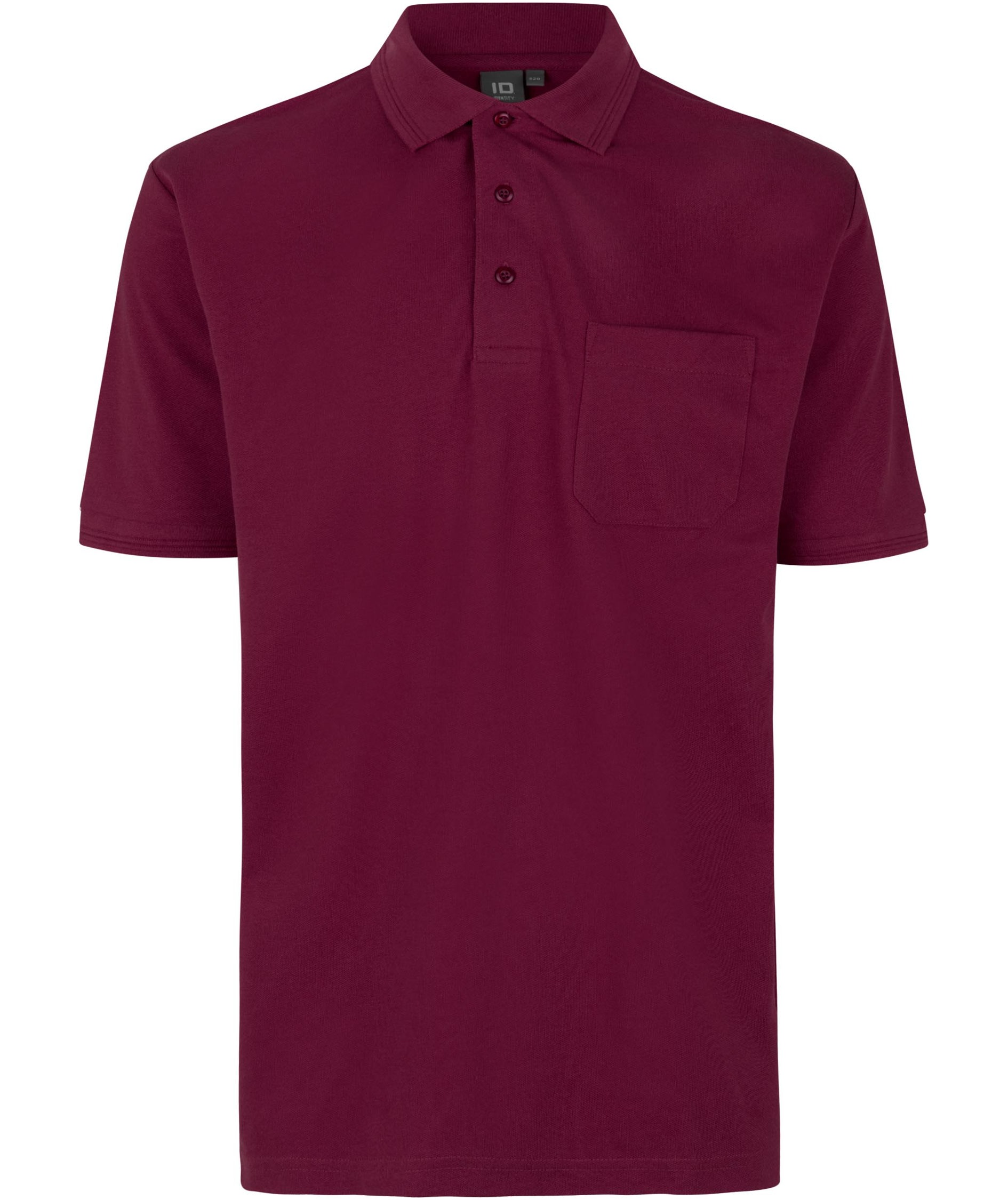 ID PRO Wear Polo shirt with chest pocket, Bordeaux