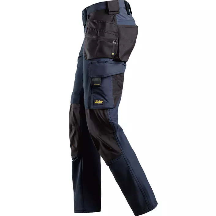 Snickers AllroundWork craftsman trousers 6271 full stretch, Marine Blue/Black, large image number 2