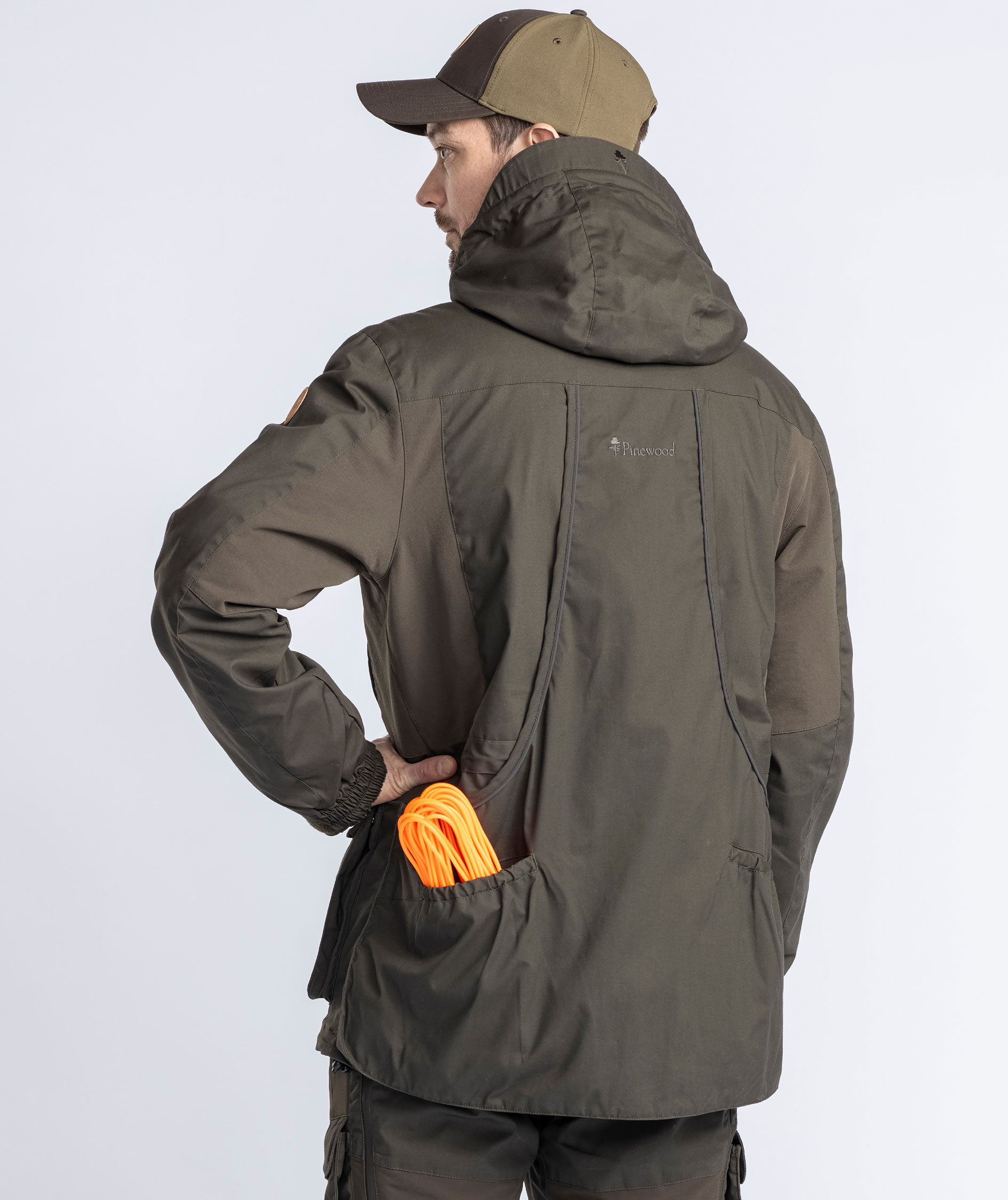 Pinewood Dog Sports Trainer Extreme jakke, Moss green, large image number 3