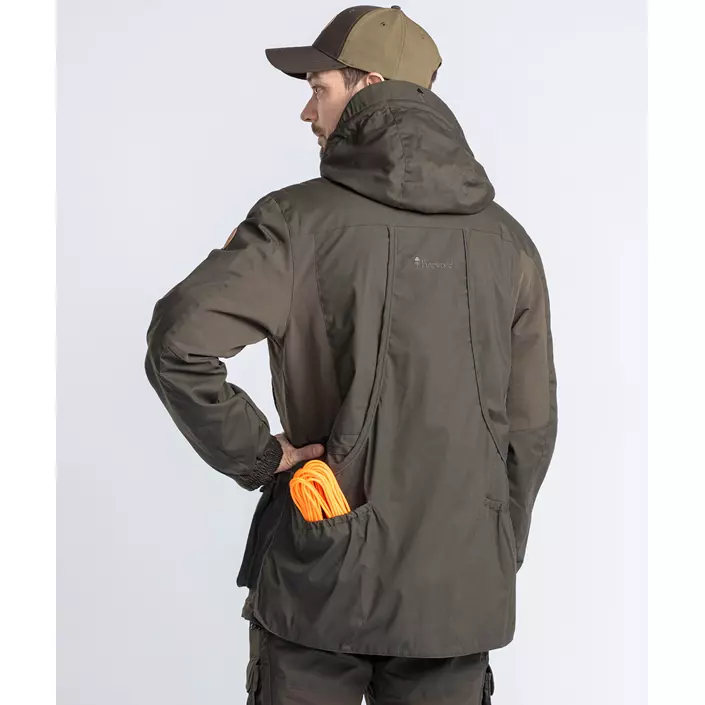 Pinewood Dog Sports Trainer Extreme jakke, Moss green, large image number 3