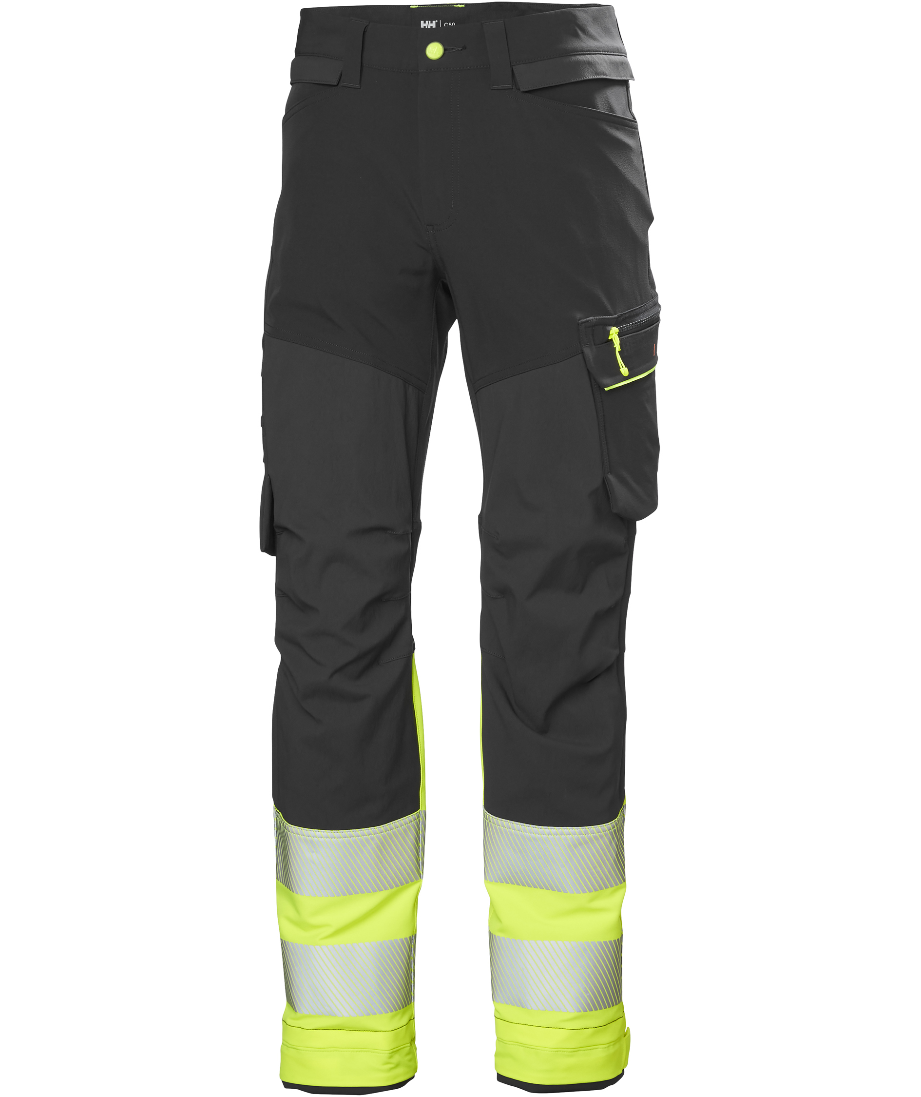 Helly Hansen ICU BRZ Connect&trade; work trousers full stretch, Hi-vis yellow/Ebony, large image number 0