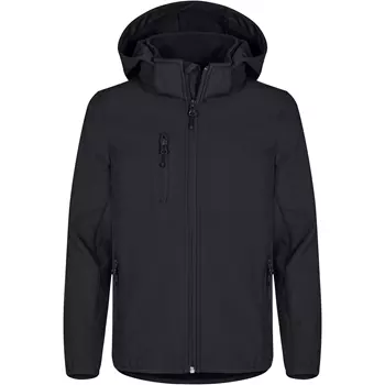 Clique Classic softshell jacket for kids, Black