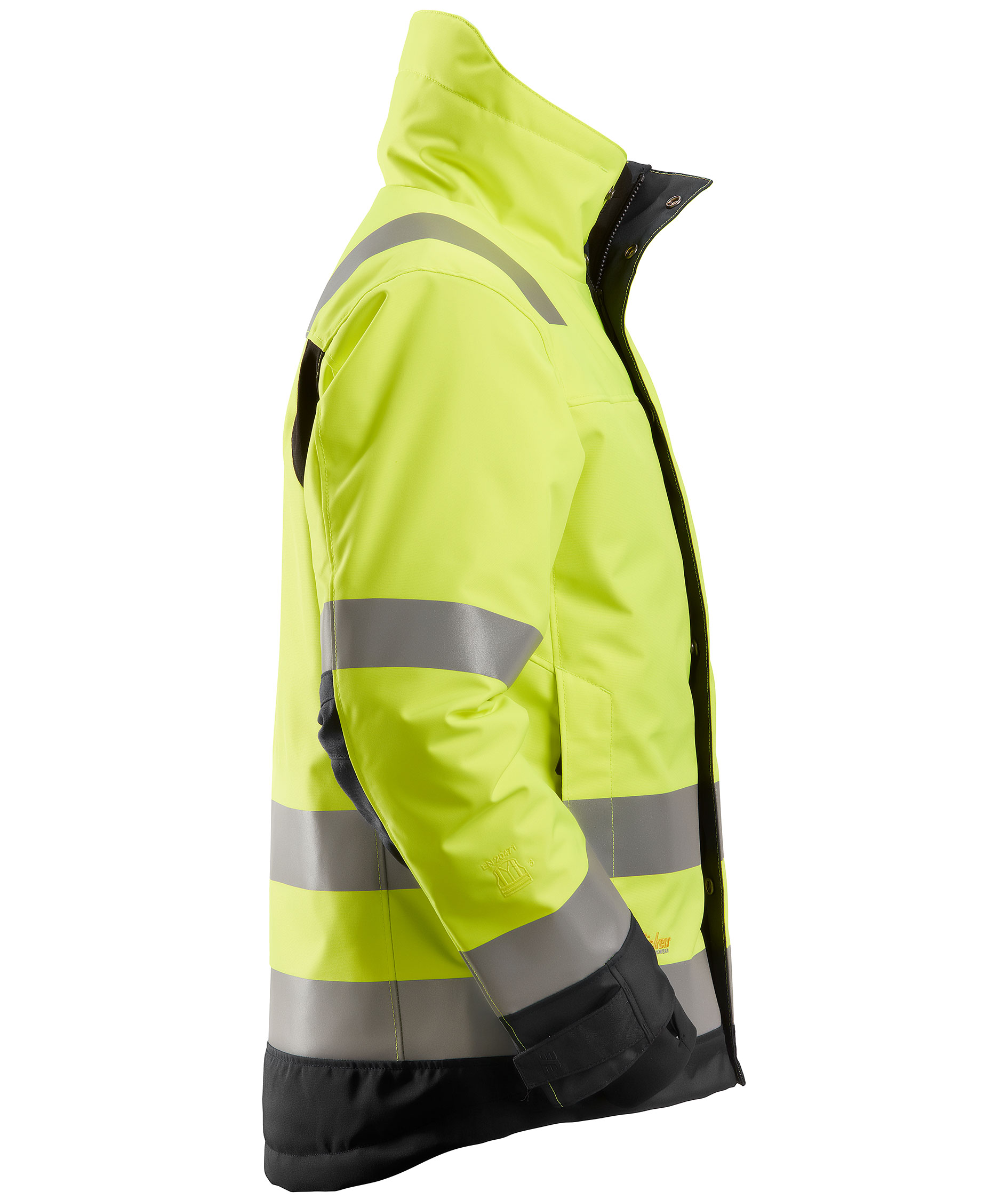 Snickers AllroundWork 37.5&reg; vinterjakke 1130, Hi-vis Gul/Svart, large image number 2
