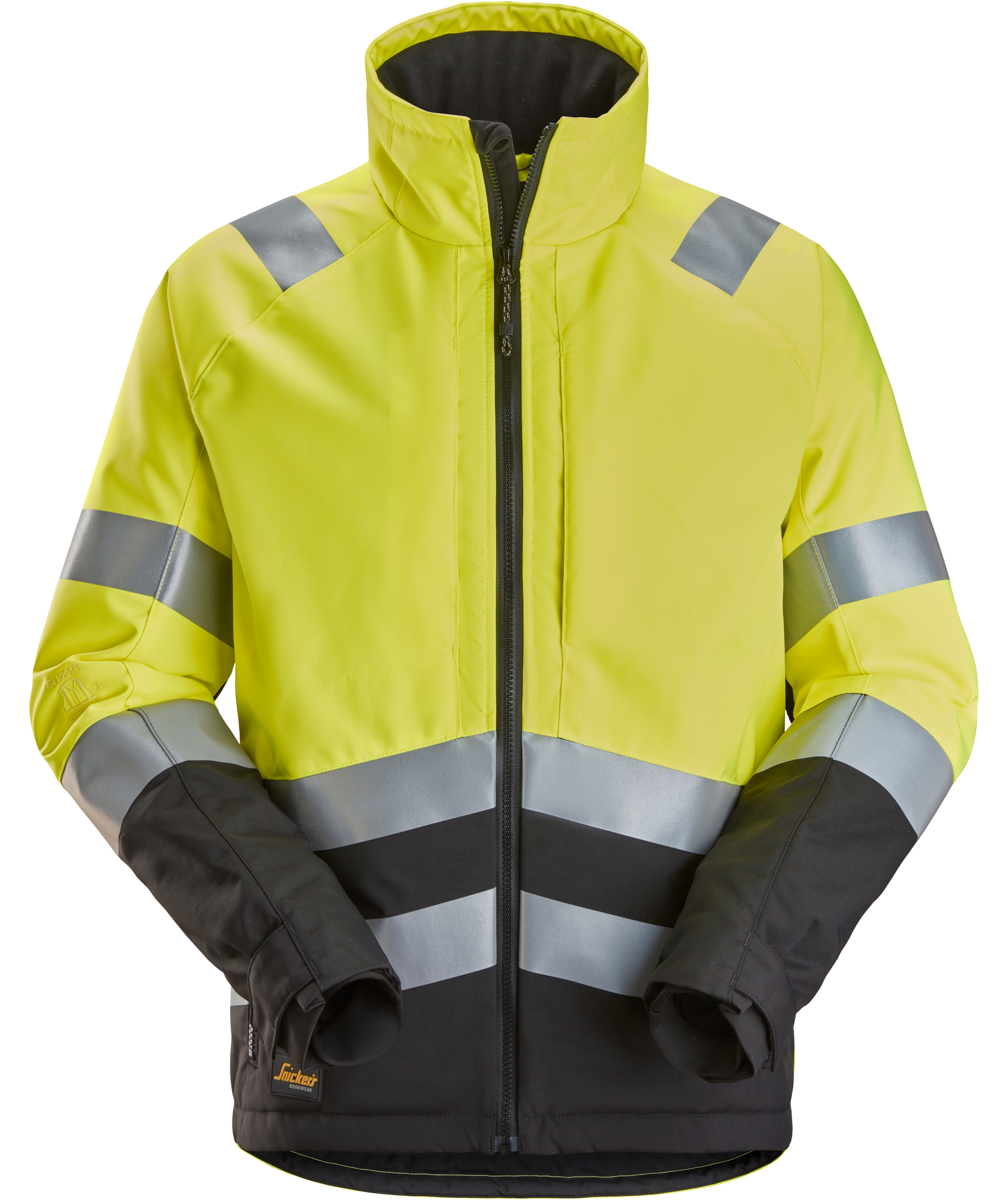 Snickers vinterjakke 1153, Hi-vis Gul/Sort