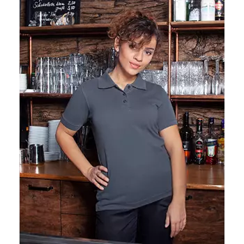 Karlowsky women's polo shirt, Anthracite
