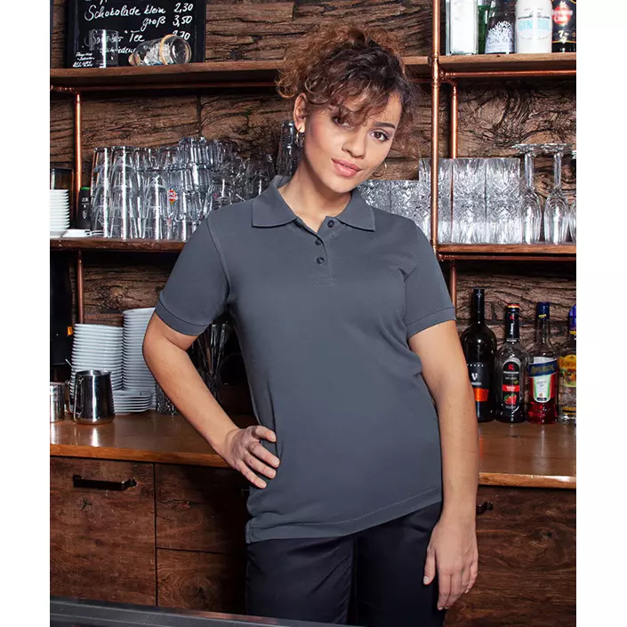 Karlowsky women's polo shirt, Anthracite, large image number 1