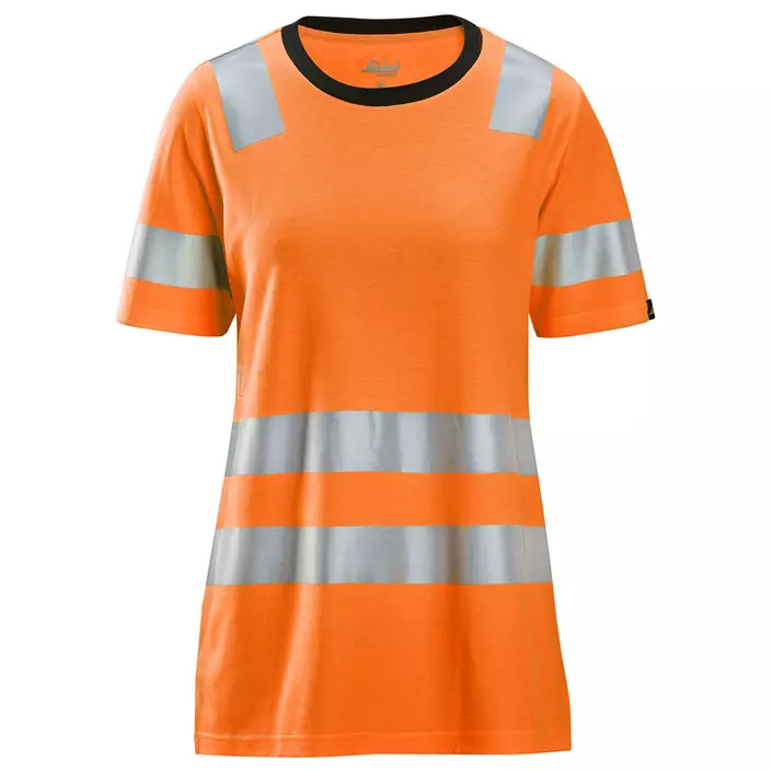 Snickers T-shirt 2537 dam, Varsel Orange, large image number 0