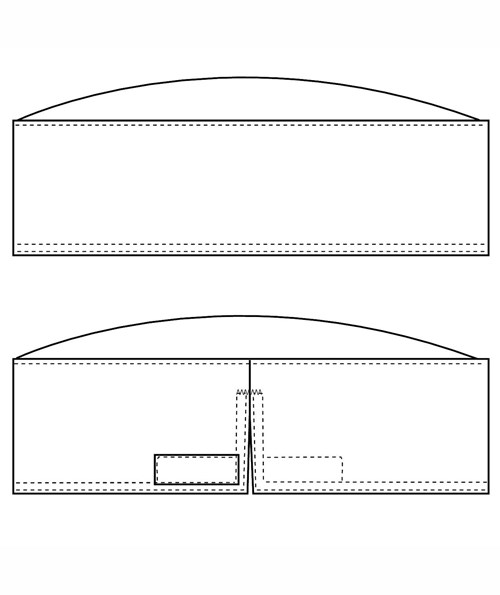 Kentaur Kalot mit Klettverschluss, Schwarz, Schwarz, large image number 2
