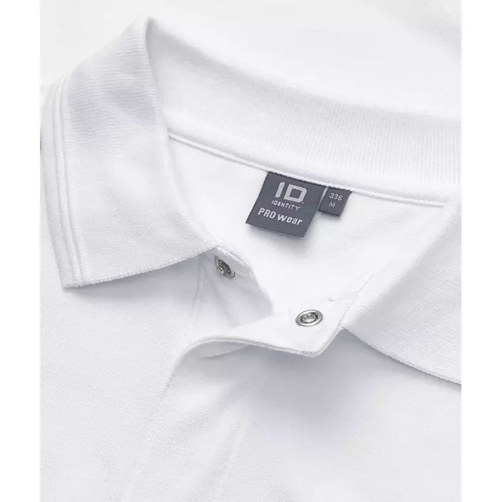 ID PRO Wear langermet Polo T-skjorte, Hvit, large image number 3