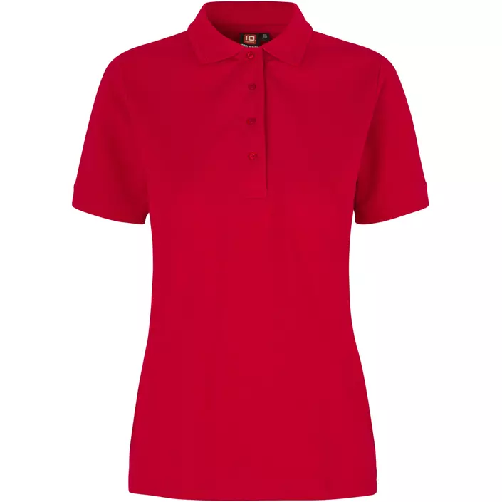 ID PRO Wear dame Polo T-skjorte, Rød, large image number 0