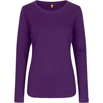 ID Interlock long-sleeved women's T-shirt, Purple