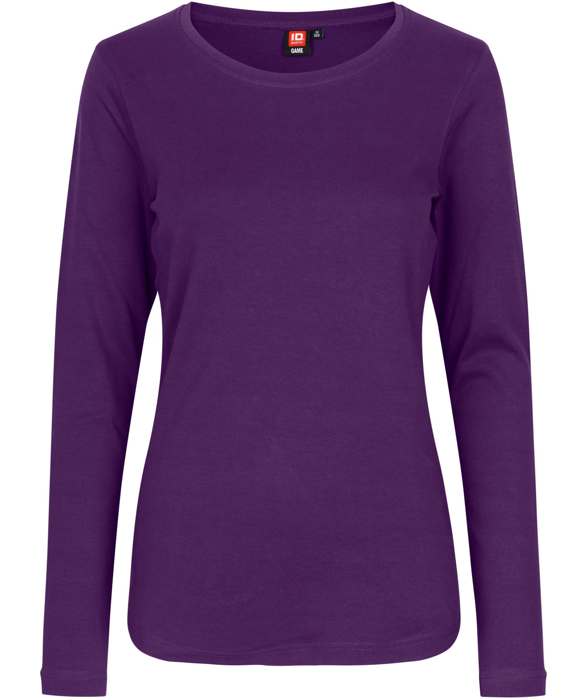 ID Identity Interlock l&aring;ng&auml;rmad T-shirt dam, Lila