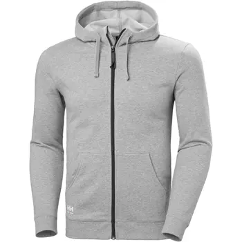 Helly Hansen Classic hoodie with zipper, Grey melange