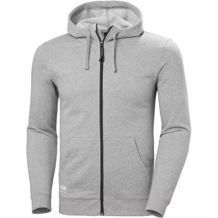 Helly Hansen Classic hoodie med dragkedja, Grey melange, large image number 0