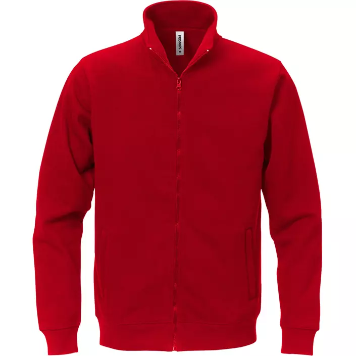 Fristads Acode sweatshirt med glidelås, Rød, large image number 0