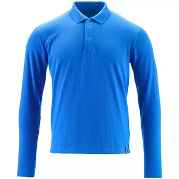 Mascot Crossover long-sleeved polo shirt, Azure Blue