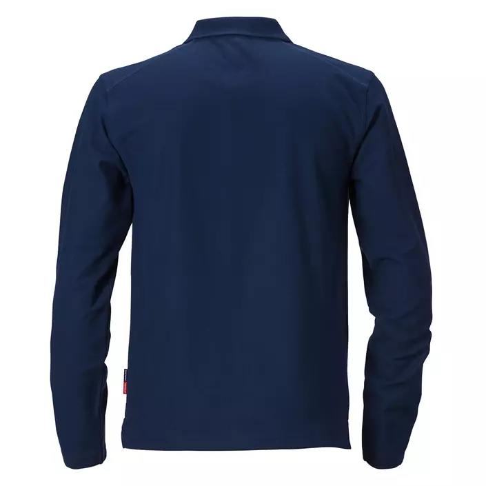 Kansas Match long-sleeved Polo shirt, Marine Blue, large image number 2