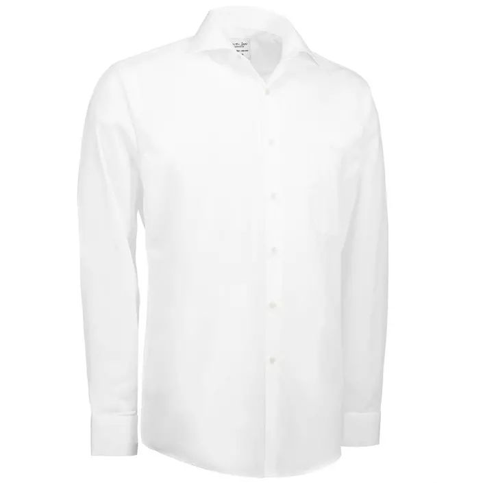 Seven Seas modern fit Poplin skjorta, Vit, large image number 2