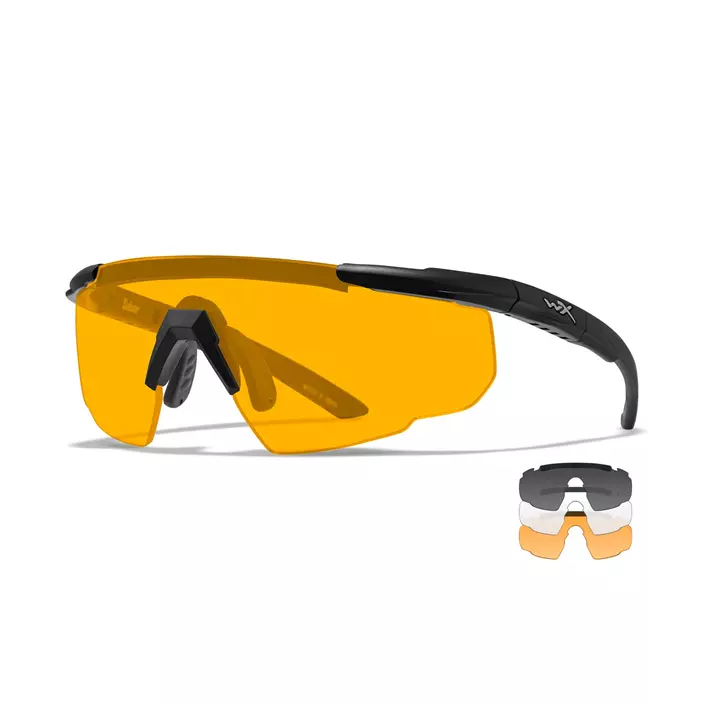 Wiley X Saber Advanced safety glasses, Transparent/Grey/Rust, Transparent/Grey/Rust, large image number 0