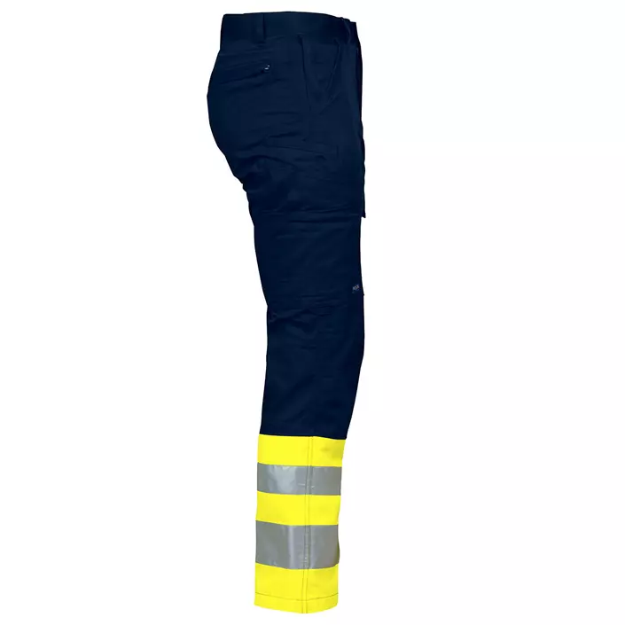 ProJob arbetsbyxa 6523, Marin/Hi-Vis gul, large image number 3