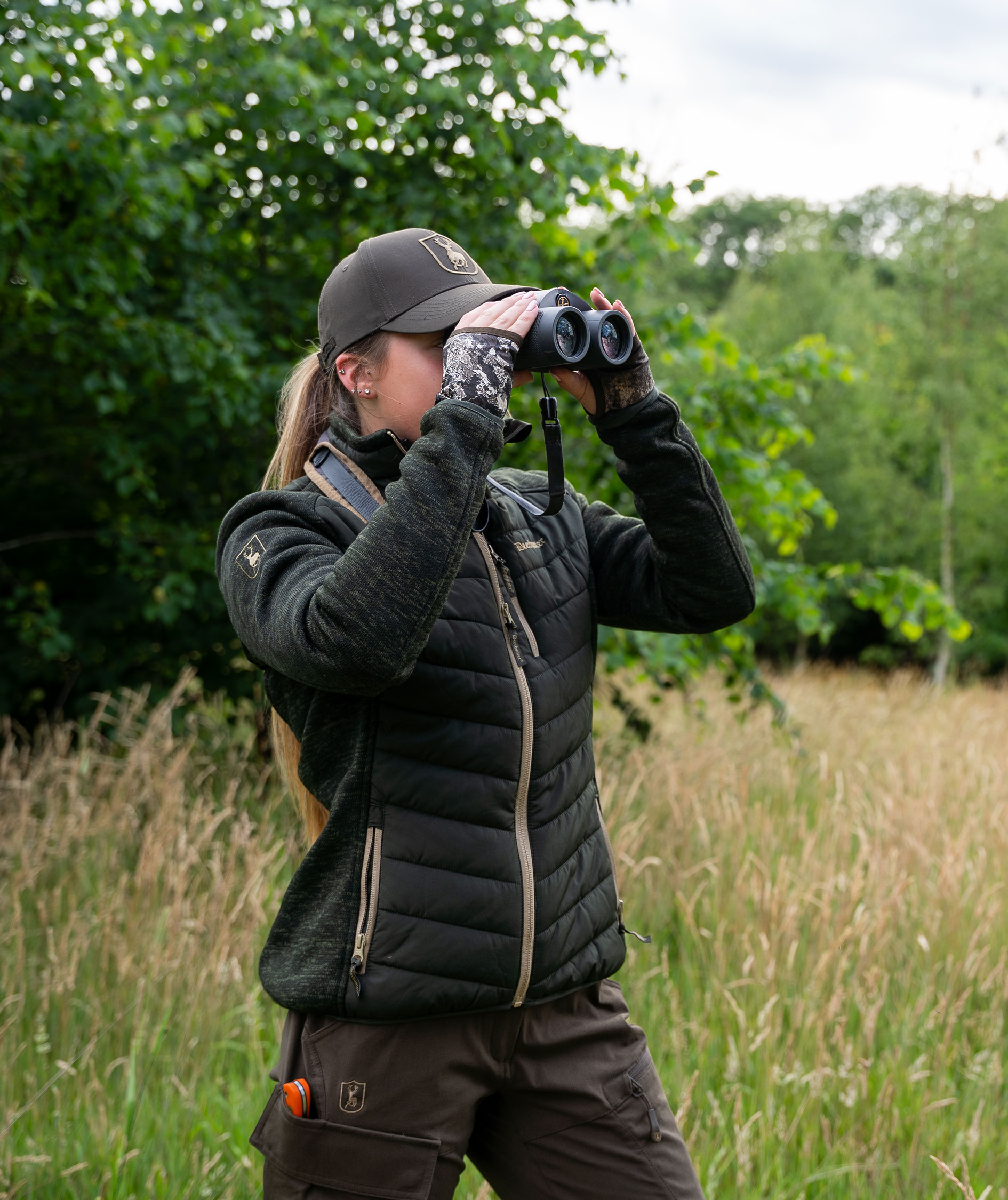 Deerhunter Moor vatteret damejakke med strik, Forest Ember, large image number 3