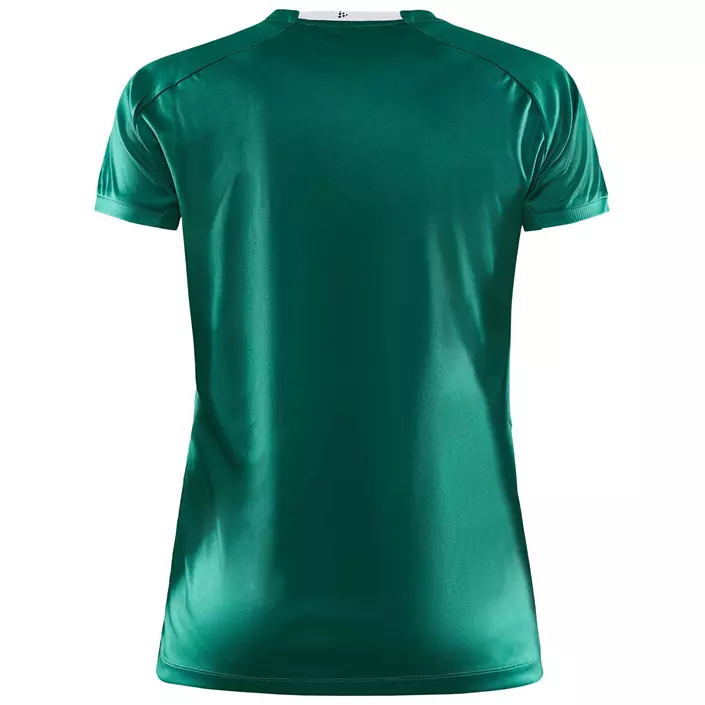 Craft Progress 2.0 Stripe Jersey women's T-shirt, White/Team Green, large image number 2
