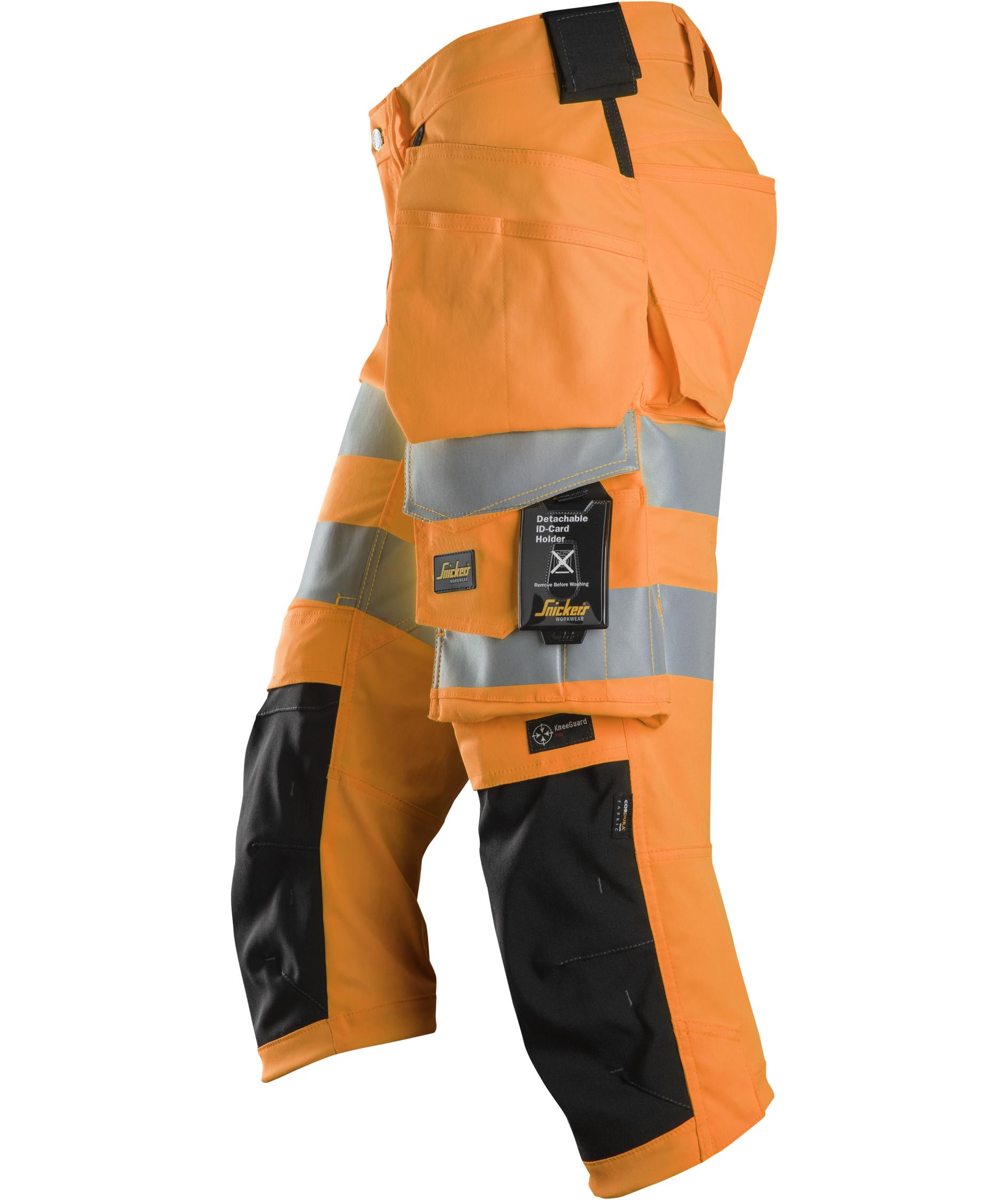 Snickers h&aring;ndv&aelig;rkerknickers 6138, Hi-Vis Orange/Sort, large image number 3