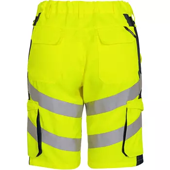 Engel Safety Light work shorts, Yellow/Blue Ink