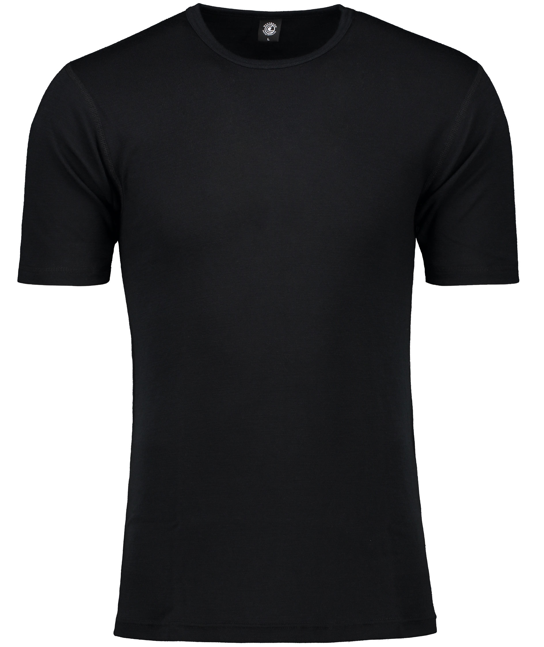 Westborn T-shirt with merino wool, Black