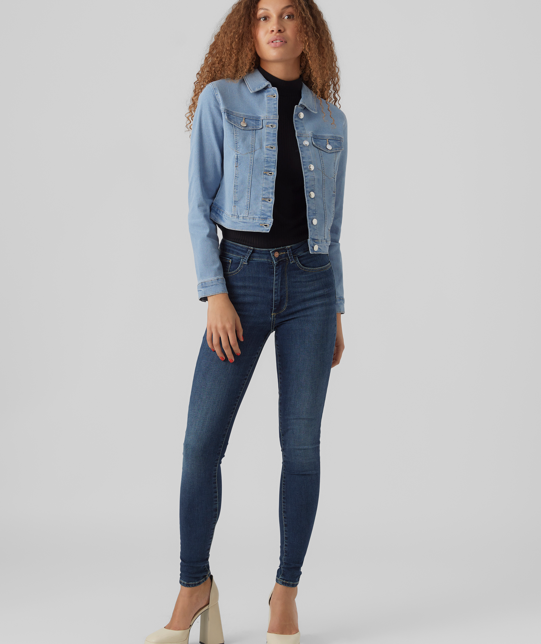 Vero Moda VMLUNA Denim jacka, Light Blue Denim, large image number 5