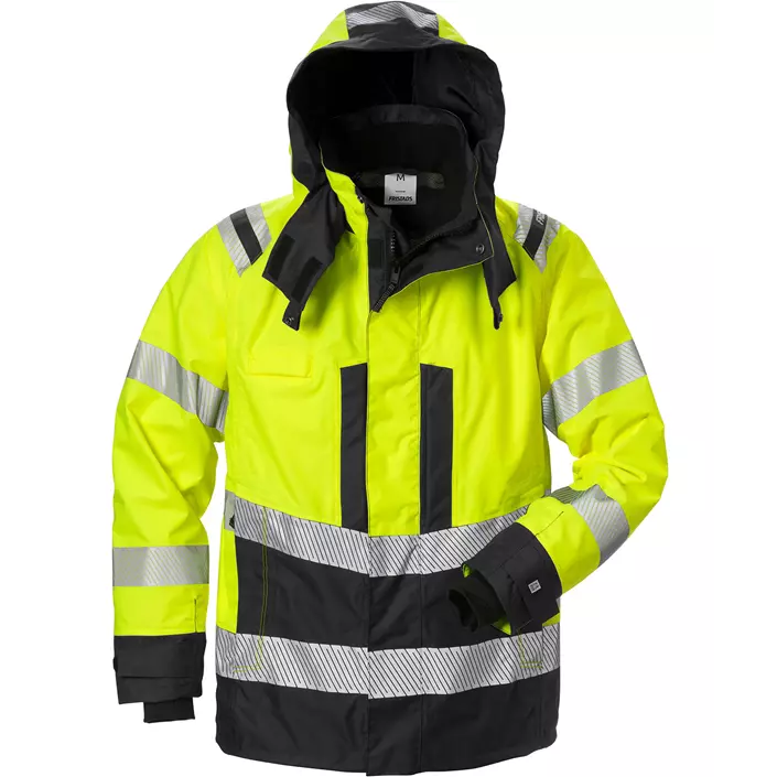 Fristads Airtech® shell jacket 4515, Hi-vis Yellow/Black, large image number 0