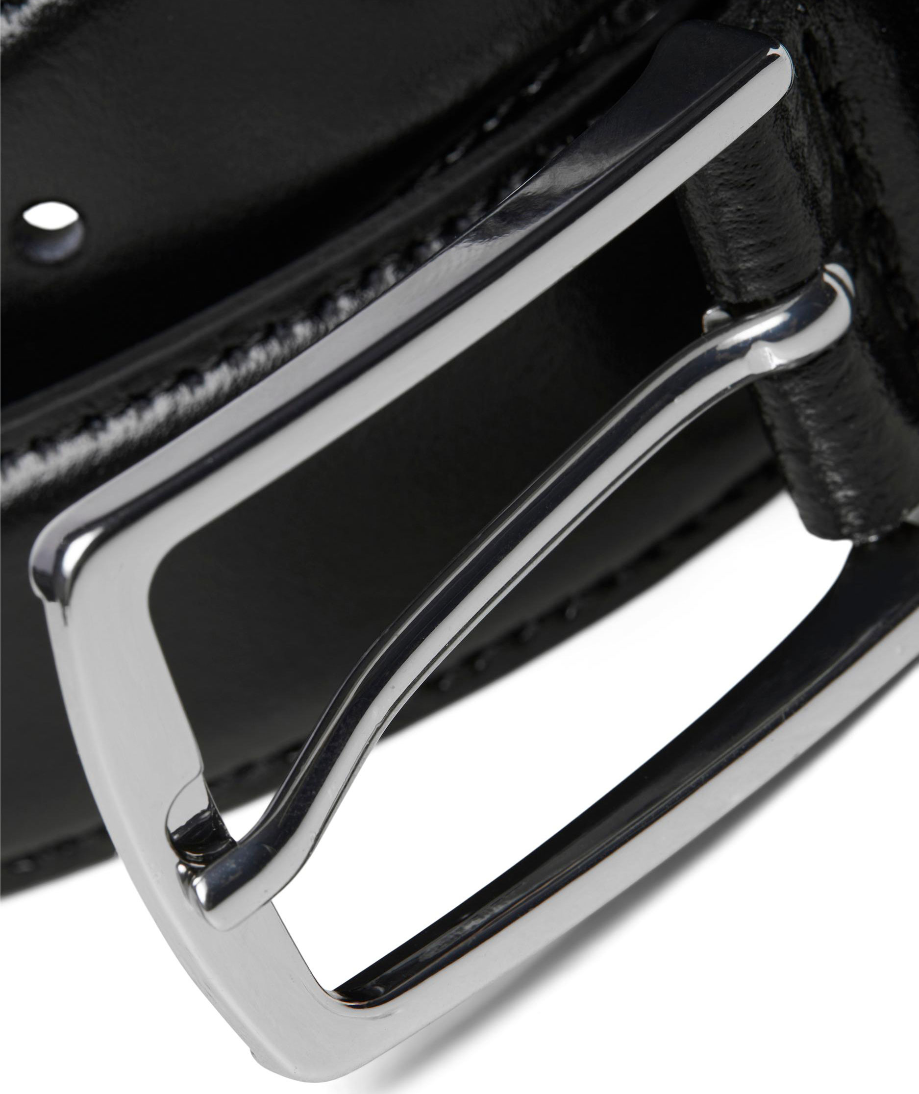 Jack & Jones JACCHRISTOPHER leather belt, Black, large image number 3