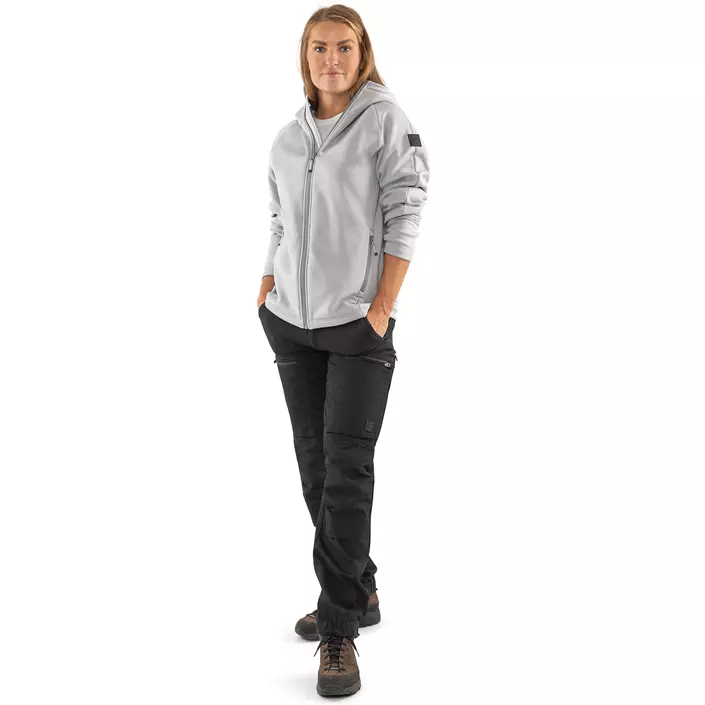 Fristads Cobalt Polartec® women's hoodie with zipper, Grey Melange, large image number 1