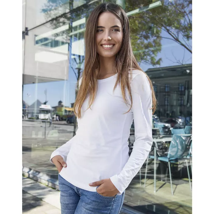 Clique Carolina long-sleeved women's T-shirt, White, large image number 4