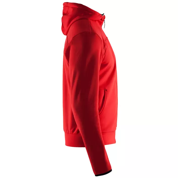 Craft Leisure hoodie med blixtlås, Bright red, large image number 3