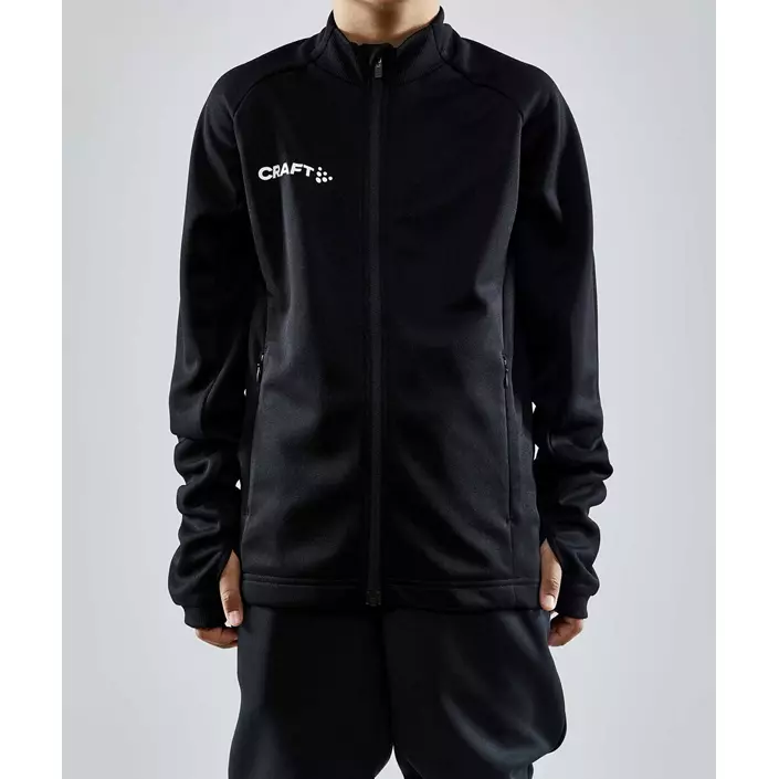 Craft Evolve Full Zip Sweatshirt für Kinder, Schwarz, large image number 1